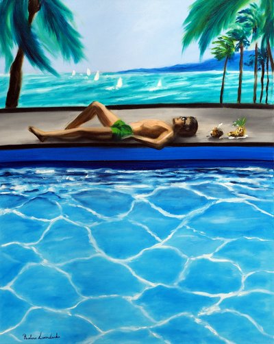 verão sem fim, 2025 (óleo sobre tela) de Ruslana Levandovska