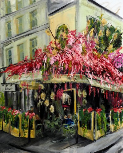 Café Paris - Maison Sauvage, 2021 (óleo sobre tela) de Ruslana Levandovska