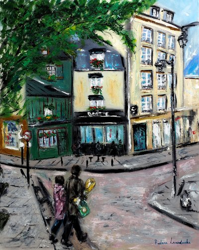 Quartier Latin Paris, 2022 (óleo sobre tela) de Ruslana Levandovska