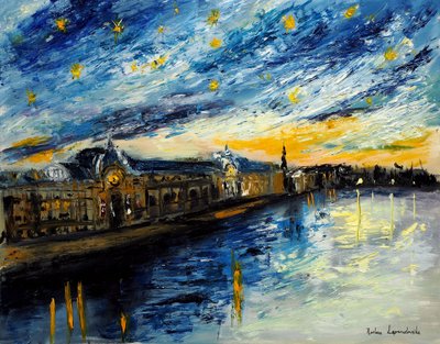Noite estrelada sobre Paris Musée d