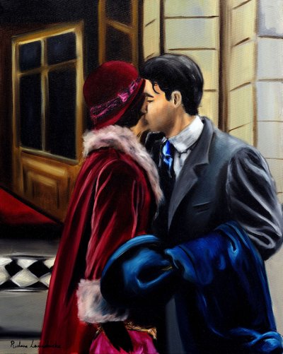Romance intemporal, 2024 (óleo sobre tela) de Ruslana Levandovska