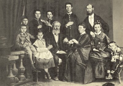 Anton Chekhov e sua família, Taganrog, Rússia de Russian Photographer