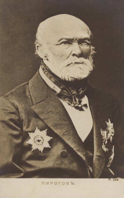 Nikolay Pirogov (1810-1881), médico russo, cientista, cirurgião e anatomista de Russian Photographer