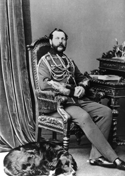 Retrato do Imperador Alexandre II da Rússia de Russian Photographer