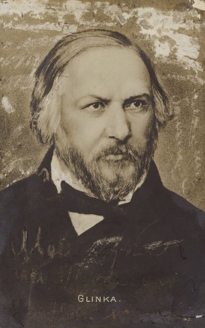Mikhail Ivanovich Glinka, compositor russo (1804-1857) de Russian School