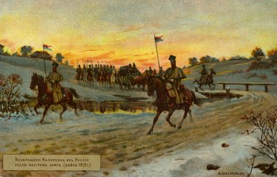 Napoleão retira-se de Moscou de Russian School