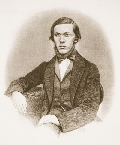 Nikolai Dobrolyubov (foto sépia) de Russian School