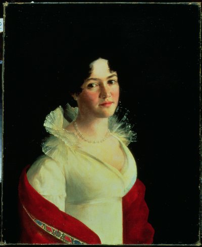 Retrato da Condessa Natalia Pavlovna Zubova (1801-68) c.1820 de Russian School