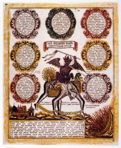 Ilustração esquemática russa dos 