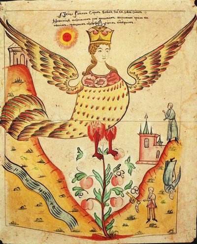 Sirin, o pássaro do paraíso de Russian School