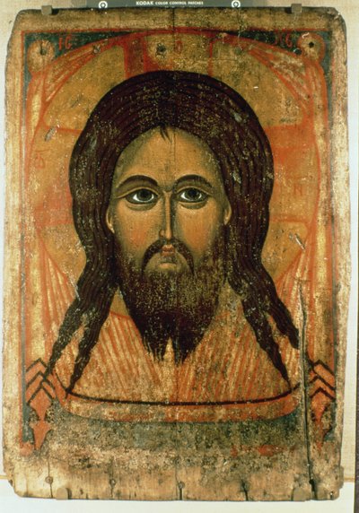 O rosto santo (painel) de Russian School