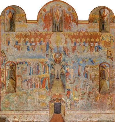 O Juízo Final, Catedral de Santa Sofia, Vologda de Russian School