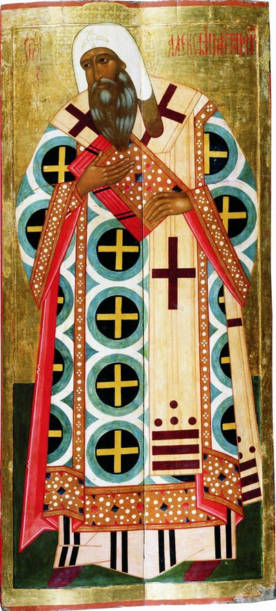 São Metropolita Aleixo, c1580. de Russian icon.