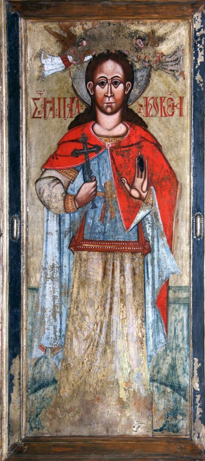 Santa Paraskeva Pyatnitsa, arli 17t centura. de Russian icon.