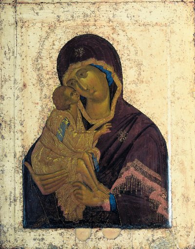 A Virgem do Don Ícone de duas faces, c1390. de Russian icon.