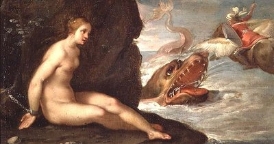 Perseu e Andrómeda (óleo sobre tela) de Rutilio Manetti