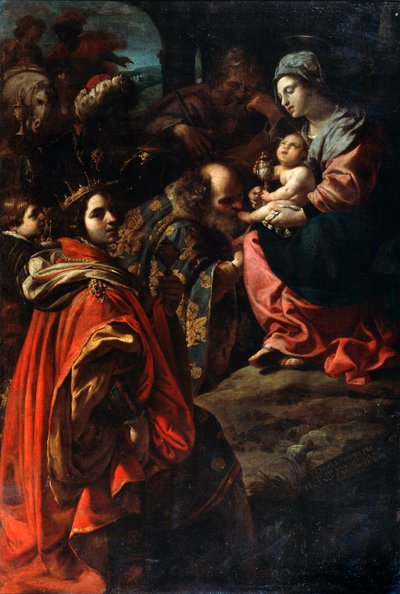 A Adoração dos Reis Magos, finais do século XVI ou XVII de Rutilio di Lorenzo Manetti