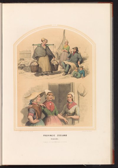 Traje de Arnemuiden na Zeeland, 1857
Província de Zeeland. Arnemuiden / XX (título sobre o objecto) de Ruurt de Vries