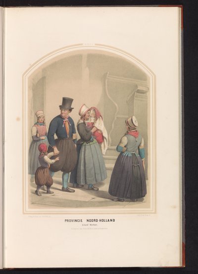 Traje da ilha de Marken, na Holanda do Norte, 1857
Província da Holanda do Norte. Ilha de Marken / XXIX (título sobre o objecto) de Ruurt de Vries