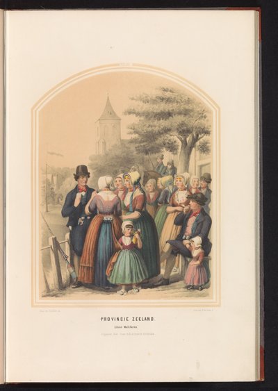 Traje da ilha de Walcheren em Zeeland, 1857
Província de Zeeland. Ilha de Walcheren / XIII (título sobre o objecto) de Ruurt de Vries