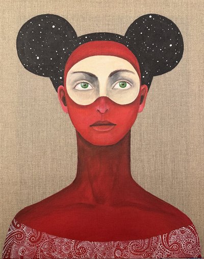 Mulher Mascarada Cósmica de SAN STARLING