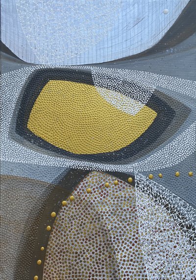 Formas abstratas douradas de SAN STARLING