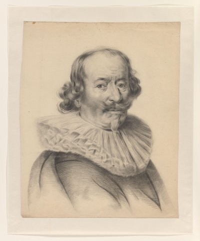 Retrato de um homem do século XVII de S.A. van der Heim