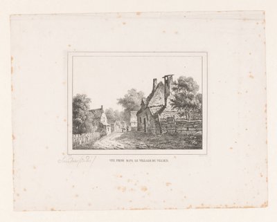 Vista na aldeia de Velsen
Vue prise dans le village de Velsen (título sobre o objecto) de S.F. Sanders