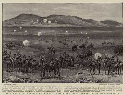 Com o 62º Imperial Yeomanry, seu primeiro combate, a vinte milhas de Kroonstad de S.T. Dadd