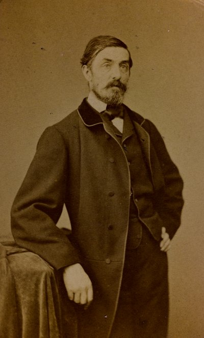 Retrato de Auguste Paul Charles Anastasi, pintor francês; carte de visite (foto a p/b) de S. Berthaud
