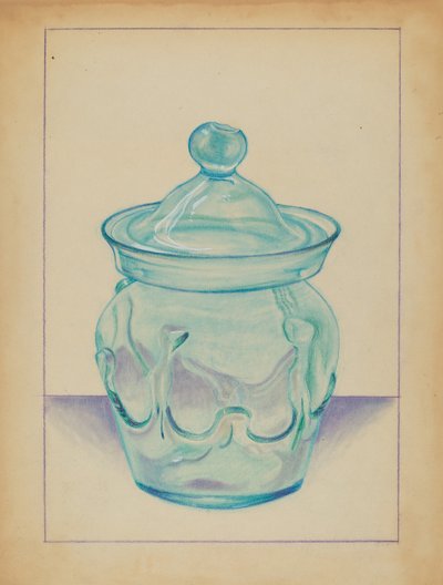 Recipiente de vidro de S. Brodsky