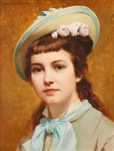 Olga (óleo no painel) de S. Fabrizi