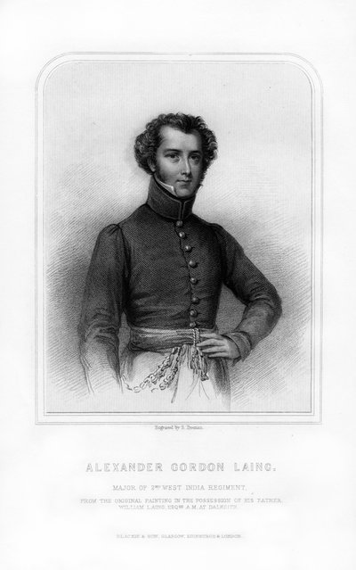 Alexander Gordon Laing, explorador escocês, 1870. de S. Freeman