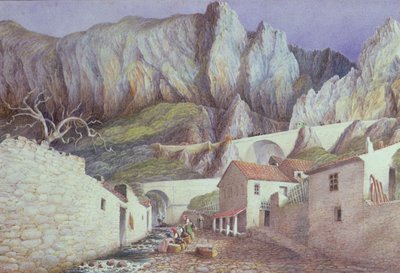 The Gorge at Menton, 1882 (wc no papel) de S. Holden