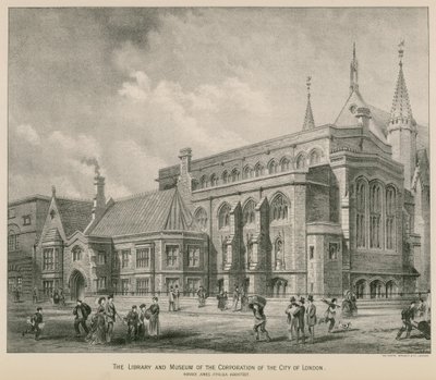 A biblioteca e museu da Corporação da Cidade de Londres; Guildhall de S. Rosenthal