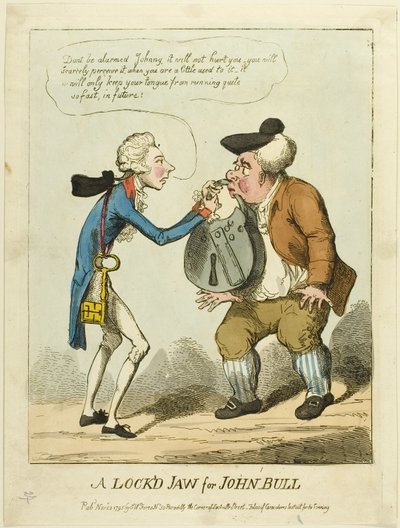 Uma mandíbula fechada para John Bull de S. W. Fores