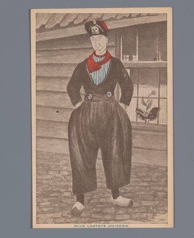 O meu último uniforme (título sobre o objecto) de S. de Jongh
