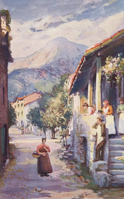 O Tamargue a partir de La Souche (litografia a cores) de Sabine Baring Gould