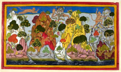 Hanuman voa para os Himalaias em busca de ervas sagradas de Sahibdin
