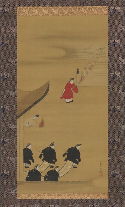 Atividades dos Doze Meses Tsukinami-e, final da década de 1790. de Sakai Hoitsu