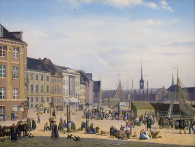 Hojbro Plads, um mercado em Copenhaga de Sally Henriques