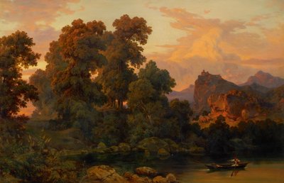 Paisagem italiana de Salomon Corrodi