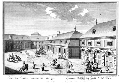 Vista do Marstallhof de Salomon Kleiner
