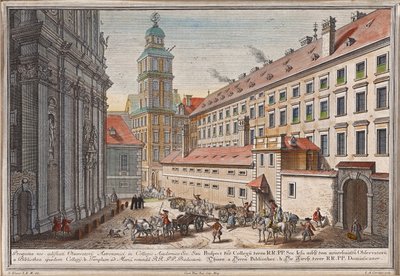 A Igreja Dominicana com observatório em Postgasse de Salomon Kleiner