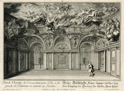 Grande sala de estar na ala oeste de Salomon Kleiner