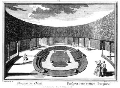 Prospecto de um bosquet redondo de Salomon Kleiner