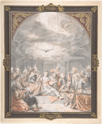 O Pentecostes, início a meados do século XVII. de Salomon de Bray