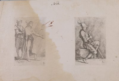 (Série Figurinhas) Dois Homens de Salvator Rosa