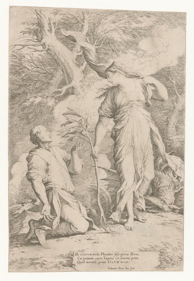 Ceres e Phytalus de Salvator Rosa