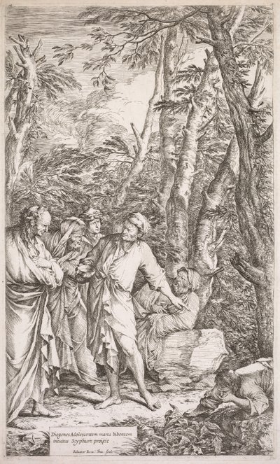 Diógenes e sua Taça de Salvator Rosa
